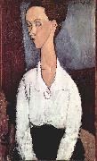 Amedeo Modigliani Portrat der Lunia Czechowska mit weiber Bluse oil